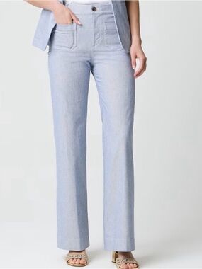 NWT J.Crew Striped Wide Leg Patch Pocket Pants Size 26 🦋🦋🦋